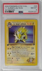 V1690: 2000: L.T. Surge's Jolteon: 28/132: 1ST Edition: Gym Challenge: PSA: 8: NM-MT: 102261237